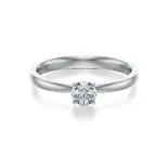 Pierścionek z białego złota z diamentem AJPZ_073